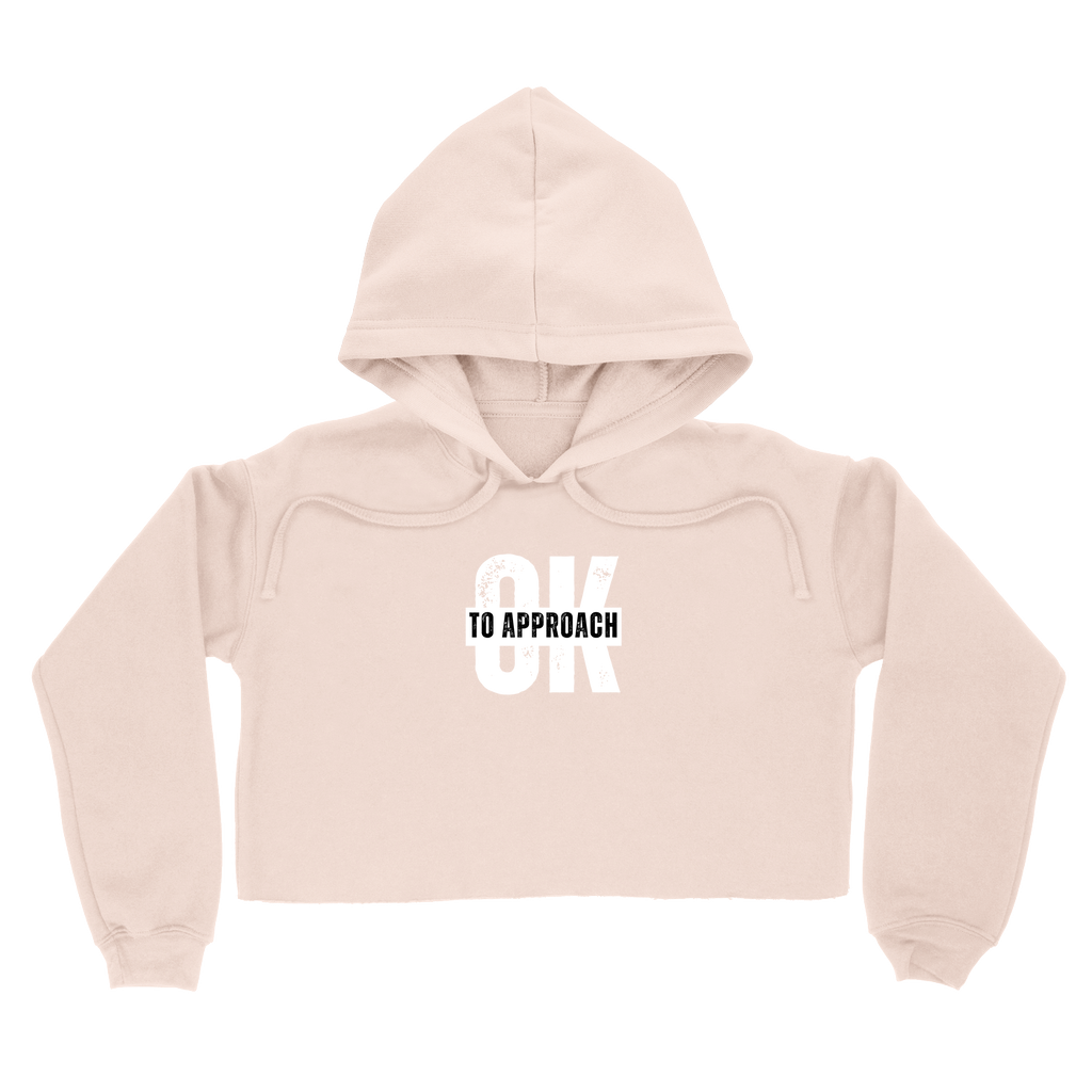 OK to Approach Cropped Hoodie