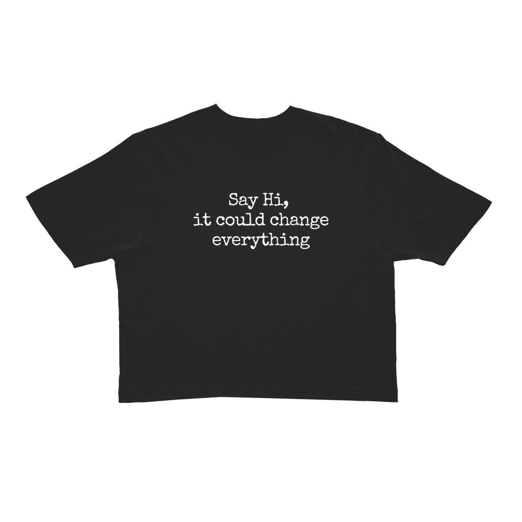 Say Hi Cropped Tee