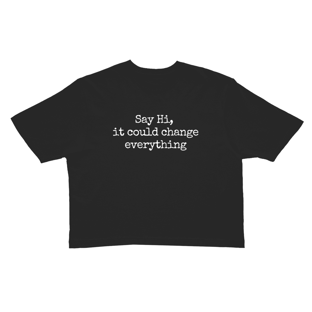 Say Hi Cropped Tee