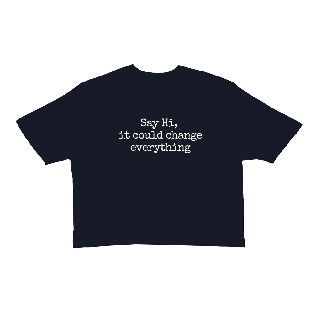 Say Hi Cropped Tee