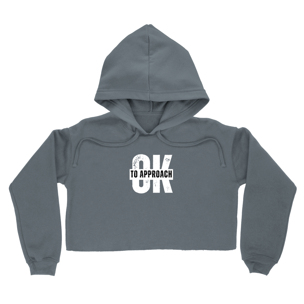 OK to Approach Cropped Hoodie