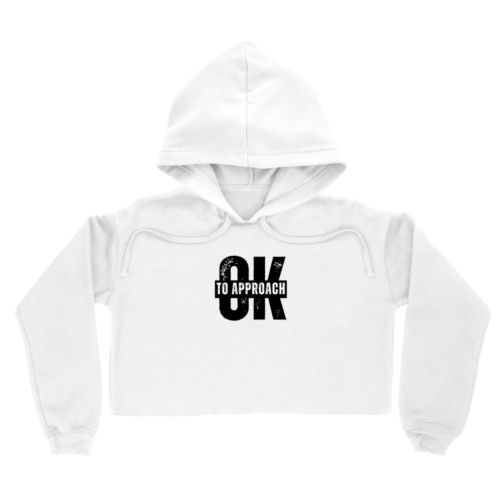 OK to Approach Cropped Hoodie
